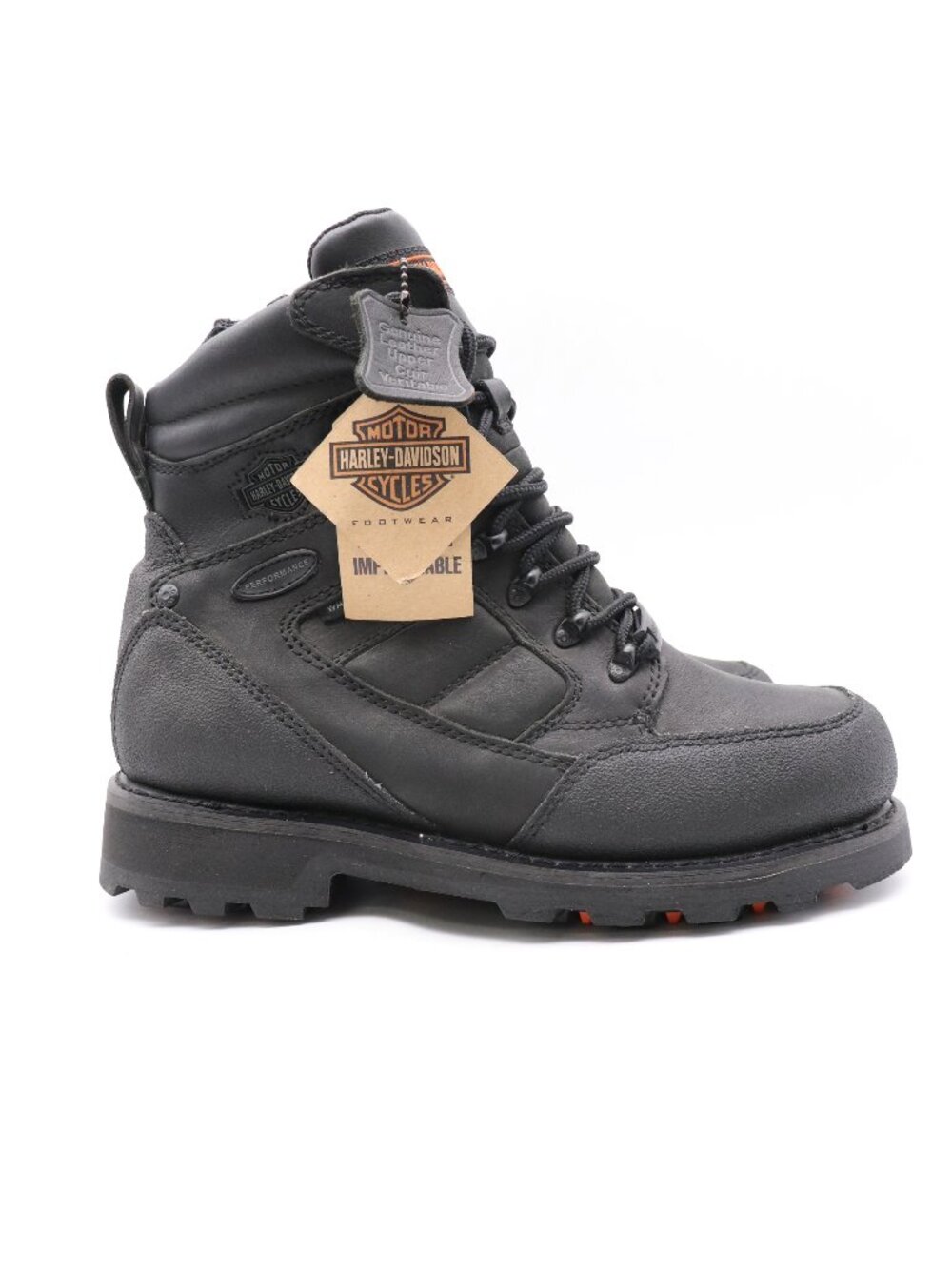 Harley-Davidson Caldwell Men's Size 9 W Waterproof Motorcycle Boot Black Leather